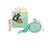 Cote Noire Art Deco Candle Tiffany Blue & Gold - Persian Lime (300g 0  - beauty Affairs7
